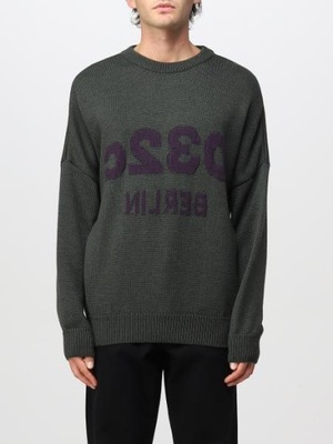 Sweter z wełny merino logo 032C S