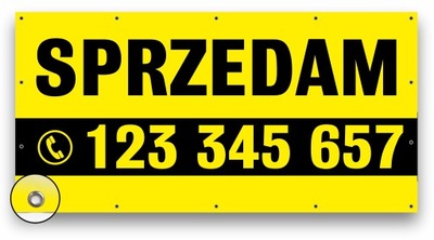 Baner Reklamowy Banery Reklama Plandeka MOCNY 2x1m SPRZEDAM/WYNAJMĘ DRUK UV