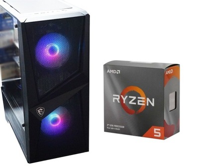 KOMPUTER GRY RYZEN 6x4,2GHz BEZ KARTY SSD 256 GB