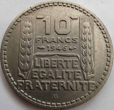 1811r - Francja 10 franków, 1946