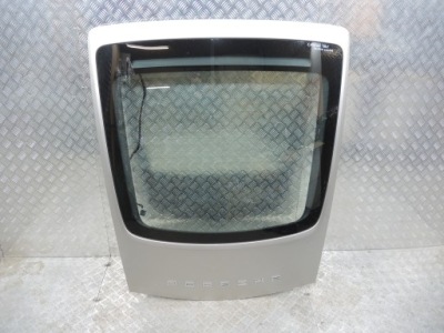 Porsche cayman 981 кришка багажника задня комплектна колір platin silver kod m7t фото №1