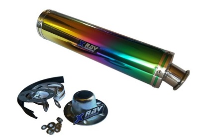 XRAV CHAMELEON ROUND KLASYCZNY SILENCER FOR MOTORCYCLE  