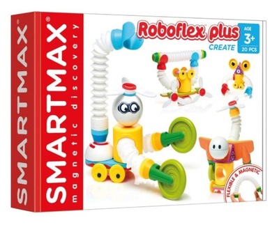 Klocki magnetyczne SmartMax ROBOTY 20el.