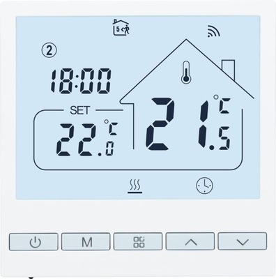 Inteligentny termostat Beok Tuya ścienny Wi-FiAlexa, Google TOL47WIFI-WPB