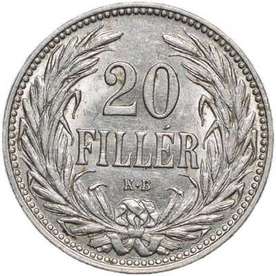Węgry 20 fillerów 1908