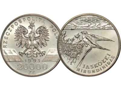 [505] 20000 zł Jaskółki menniczy
