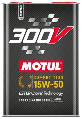 МАСЛО MOTUL 15W50 5L 300V COMPETITION / ESTER CORE TECHNOLOGY 110861