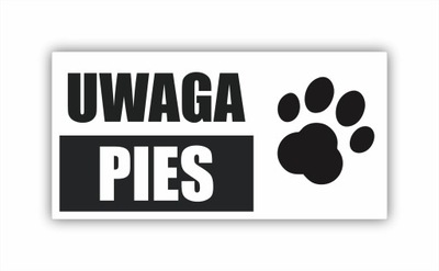 ПАНЕЛЬ UWAGA PIES DIBOND АЛЮМИНИЙ 13X26 CM