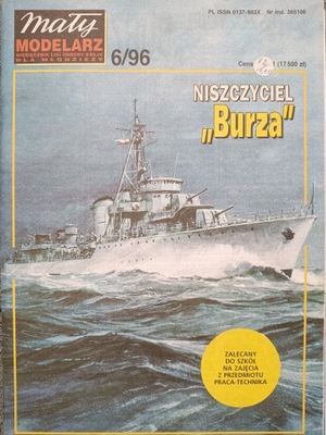Mały Modelarz 6/1996 niszczyciel ORP Burza