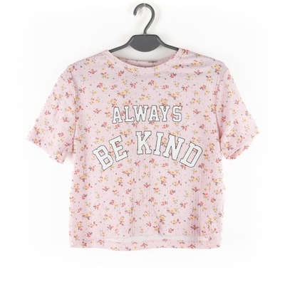 BLUZKA DZIEWCZĘCA PRIMARK RÓŻOWA W KWIATKI ALWAYS BE KIND 13-14 LAT 164