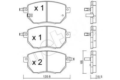 METELLI ZAPATAS DE FRENADO INFINITI FX35 FX45 03-  