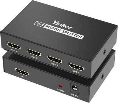 Yinker 4K rozdzielacz HDMI 1 na 4 4K przy 30 Hz OUTLET