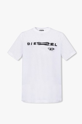 T-shirt z nadrukiem męski DIESEL biały XXL