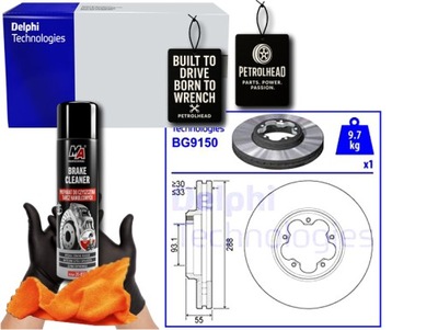 Гальмівні диски гальмівні 2szt. перед ford tourneo custom v362 #petrolhead pro+ kit2 фото №1