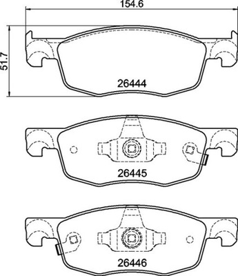 ZAPATAS DE FRENADO TOYOTA YARIS 20- PARTE DELANTERA P 83 185  