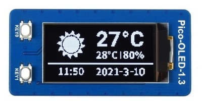Pico-OLED-1.3 - moduł z wyświetlaczem OLED 1,3''