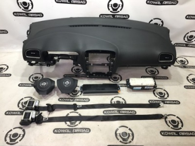 Vw golf 6 vi панель приладів консоль подушка безпеки подушки безпеки ремені фото №1