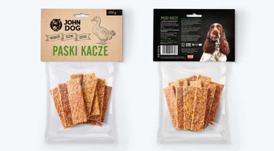 JOHN DOG PRZYSMAK NATURALNY PASKI KACZE 200g