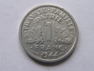 FRANCJA FRANCE 1 FRANC 1944 ROK BCM !!!!!!!!! 0165