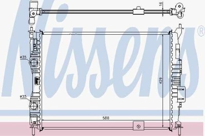 РАДИАТОР ДВИГАТЕЛЯ NISSAN