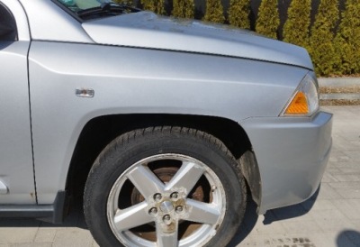 Крыло правый jeep compass 2006 - 2011 rok цвет серебристый гарантия фото №1