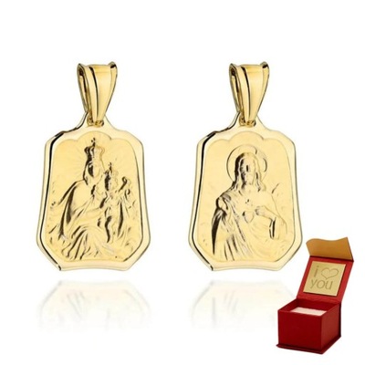 Medalik 585 złoty szkaplerz duży