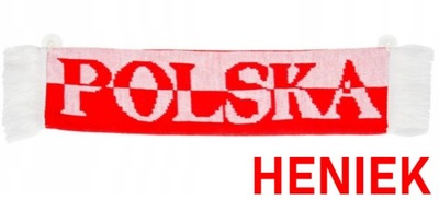 Polska - szalik samochodowy z imieniem HENIEK!