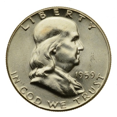 USA - Half Dollar 1959 r. - Benjamin Franklin - Stan 1