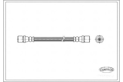 CORTECO ПАТРУБОК ГАЛЬМІВНИЙ GIĘTKI SUBARU