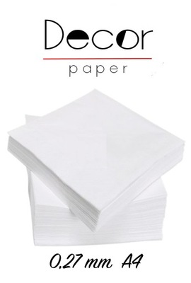 Papier Waflowy Cienki 0,3 mm Opłatek A4 -50 sztuk