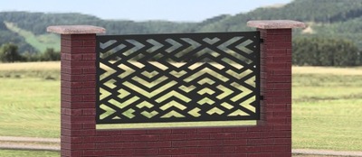 przęsło panel ogrodzenie płot metal balustrada