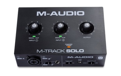 Interfejs audio M-Audio M-Track SOLO czarny USB USZKODZONY
