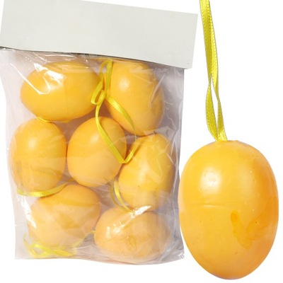 Jajka zawieszki zestaw żółte wielkanocne jajeczka