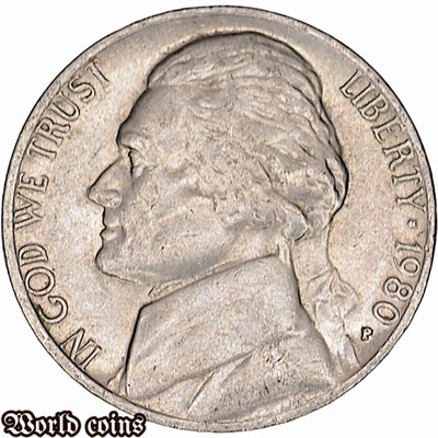 5 CENTÓW 1980 P - USA