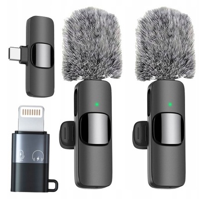 Mikrofon Bezprzewodowy Krawatowy do USB C Android / IPhone 17 16 15 14 13