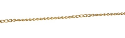 ŁAŃCUCH PANCERNY 2,5 mm MOSIĄDZOWANY METR BIEŻĄCY