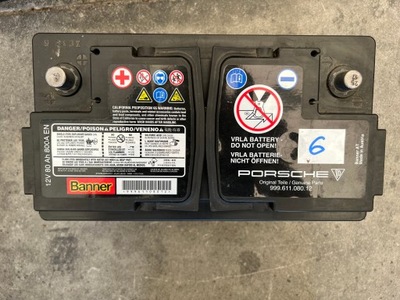 Porsche 991 911 carrera аккумулятор 80 ah 12v фото №1