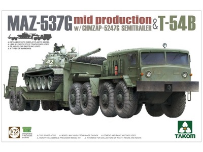 MAZ-537G z T-54B ChMZAP-5247G 5013 Takom