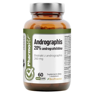 Pharmovit Andrographis 20% andrografolidów 60 kapsułek