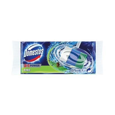 DOMESTOS 3W1 PINE KOSTKA ZAPACHOWA DO WC ZAPAS 40G