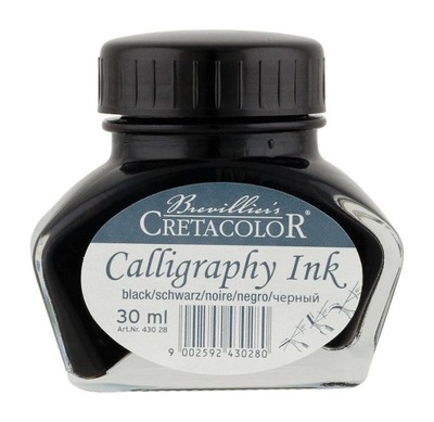 Tusz do kaligrafii czarny 30 ml - Cretacolor