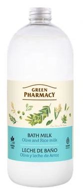 Green Pharmacy Płyn do kąpieli Oliwki Mleko Ryżowe 1000 ml