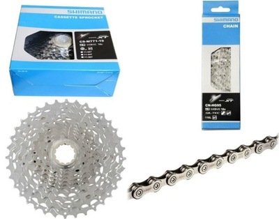 SHIMANO DEORE XT ZESTAW CS M771 11-36 CN HG95 10rz