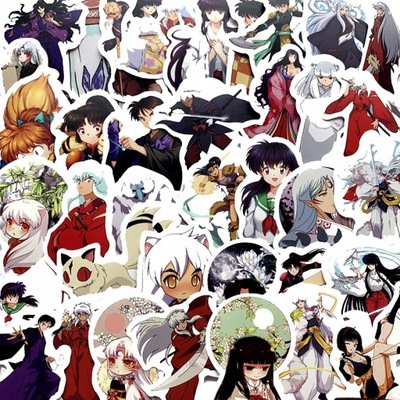 100 VIENETŲ JAPONIA ANIME INUYASHA KRESKOWKA NAKLEJ LOL9806 