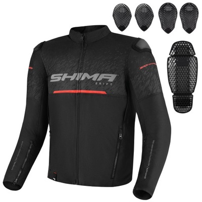 CHAQUETA MOTOCICLETA MESKA SHIMA DRIFT BLACK REGALO  