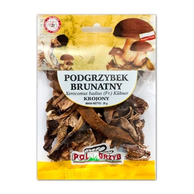 PODGRZYBEK BRUNATNY SUSZONY KROJONY 20 G