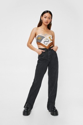 NASTY GAL PETITE JEANSY DAMSKIE CZARNE 40 1YHM