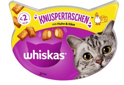 Whiskas przysmak poduszeczki dla kota Temptations KURCZAK i SER 60g