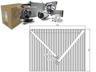 VAPORIZADOR DE ACONDICIONADOR VOLVO S60 I, S70, S80 I, V70  