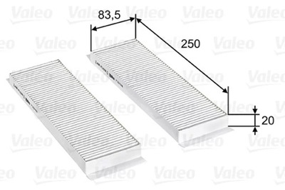 VALEO 715748 FILTRO DE CABINA PC ESSENTIAL / SIMPLE  